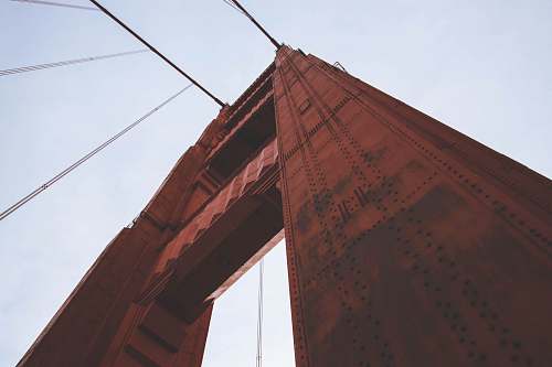 city low angle photo of suspension bridge urban